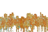 Springfield Illinois Skyline - Rust Fine Art Print