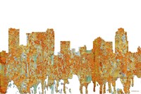 St Petersburg Florida Skyline - Rust Fine Art Print