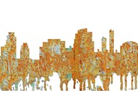 Tempe Arizona Skyline - Rust Fine Art Print