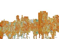 Trenton New Jersey Skyline - Rust Fine Art Print