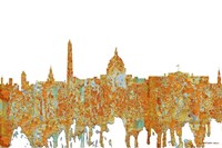 Washington DC Skyline - Rust Fine Art Print