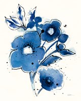 Independent Blooms Blue III Framed Print