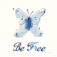 Independent Blooms Blue VII Fine Art Print