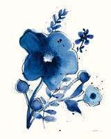 Independent Blooms Blue I Framed Print