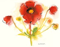 Flores Rojas IV Fine Art Print