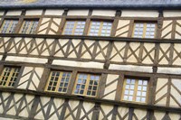 Timber Framed Building Moncontour Fine Art Print