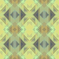 Ethnic Pattern Lemon Yellow Fine Art Print