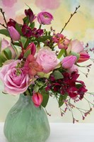 Red and Pink Bouquet Fine Art Print