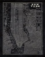 Blueprint Map New York Fine Art Print