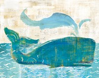 On the Waves I Whale Spray Fine Art Print