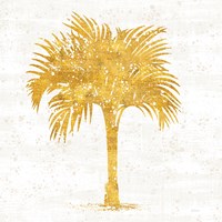 Palm Coast IV on White Framed Print