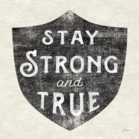 Stay Strong Black Fine Art Print
