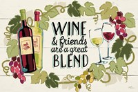 Wine and Friends I Fine Art Print