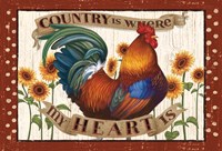 Country Heart I Dots Fine Art Print