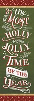 Santas List Holly Jolly Fine Art Print