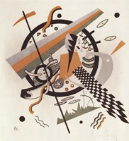 Komposition mit Schachbrettstreifen, 1922 Fine Art Print