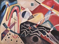 White Zig Zag Fine Art Print