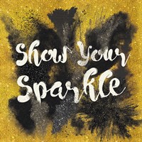 Glitter and Gold II on Gold Fine Art Print