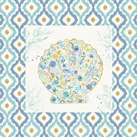 Seaside Blossoms I Border no Words Fine Art Print