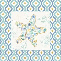 Seaside Blossoms II Border no Words Fine Art Print