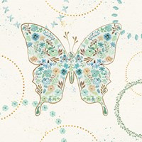 Flutterby Blooms IV Fine Art Print