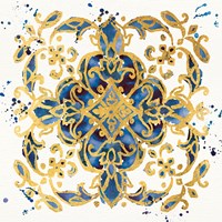 Little Jewels IV Blue Framed Print