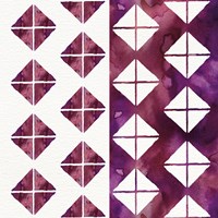 Lost in Words Mixed Pattern I Framed Print