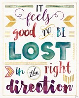 Lost in Words I Framed Print