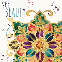 Little Jewels Words I Framed Print