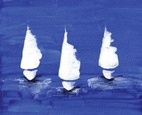 Sailboats at Night Fine Art Print