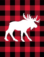 Moose Lumberjack Framed Print
