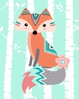 Tribal Fox Girl II Fine Art Print