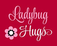 Ladybug Hugs Framed Print