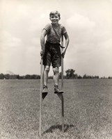 1930s 1940s Smiling Happy Boy Fine Art Print