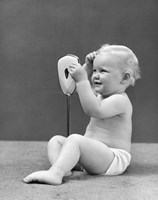 1940s Blond Baby Girl Fine Art Print