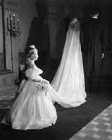 1950s Little Flower Girl Maid Of Honor Fine Art Print