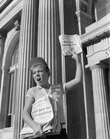 1960s Paperboy Hawking Selling Newspaper Fine Art Print