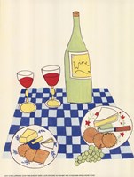 Wine and Cheese Picnic Fine Art Print
