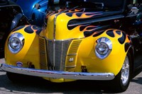 1939 1940 Ford Flame Job Painted Hot Rod Automobile Fine Art Print