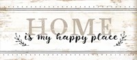 Home is My Happy Place Framed Print