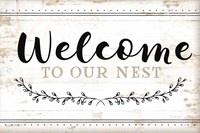 Welcome to Our Nest Framed Print