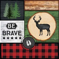 Be Brave Framed Print