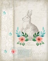 French Spring Rabbit Framed Print