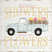 Spring Showers Truck Fine Art Print
