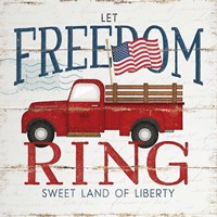Let Freedom Ring Framed Print