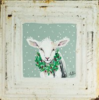 Lamb with Wreath Fine Art Print