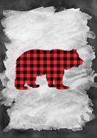 Plaid Bear Fine Art Print