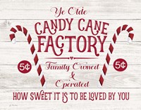 Candy Cane Factory Fine Art Print