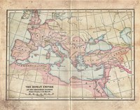 Vintage Roman Empire Map Fine Art Print
