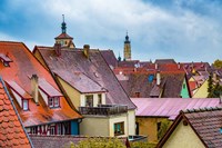 Red Roofs of Rothenburg I Fine Art Print